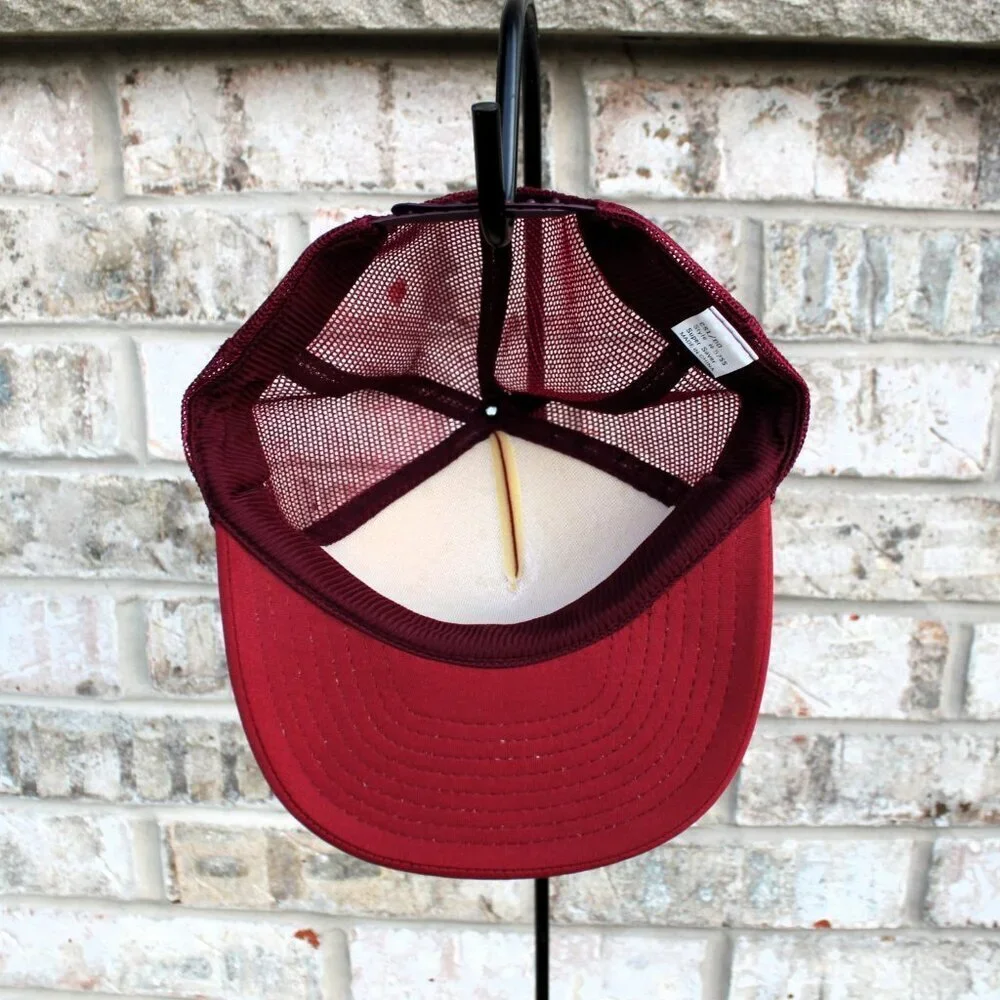 Retro Trucker Hat Comical Double Snapback
